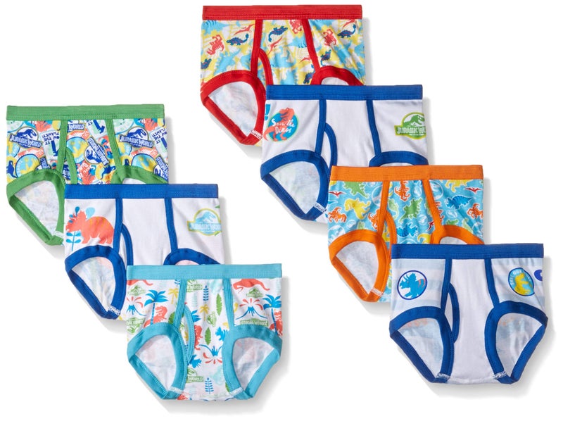 Jurassic World boys Underwear Multipacks Briefs, Brief7pk, 2-3T US - Image 1